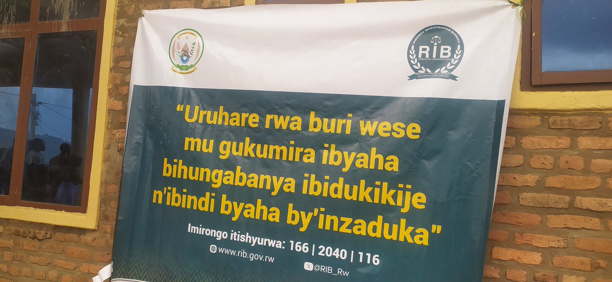 RadioImanzi (@imanziradio) on Twitter photo None: Mu bukangurambaga bwakorewe mu karere ka <a href="/rulindodistrict/">Rulindo District</a>,bwo kwirinda ibyaha bikorerwa ibidukikije, <a href="/RIB_Rw/">Rwanda Investigation Bureau</a> yasabye abaturage kwirinda ubucukuzi bw'amabuye y'agaciro na kariyeri batabifitiye uruhushya,kuko bashobora kuhaburira ubuzima,kwangiza ibikorwaremezo no gufungwa. None: Mu bukangurambaga bwakorewe mu karere ka <a href="/rulindodistrict/">Rulindo District</a>,bwo kwirinda ibyaha bikorerwa ibidukikije, <a href="/RIB_Rw/">Rwanda Investigation Bureau</a> yasabye abaturage kwirinda ubucukuzi bw'amabuye y'agaciro na kariyeri batabifitiye uruhushya,kuko bashobora kuhaburira ubuzima,kwangiza ibikorwaremezo no gufungwa.