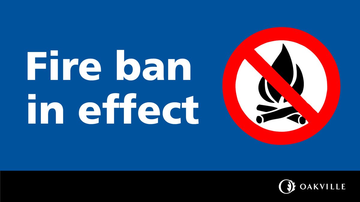 Town of Oakville (@townofoakville) on Twitter photo Notice: <a href="/oakvillefire/">Oakville Fire Dept</a> has issued a town-wide fire ban, prohibiting all open-air burning effective immediately (August 11, 2025). This burn ban applies to the entire town, including properties with approved burn permits.
Details: oakville.ca/town-hall/news… Notice: <a href="/oakvillefire/">Oakville Fire Dept</a> has issued a town-wide fire ban, prohibiting all open-air burning effective immediately (August 11, 2025). This burn ban applies to the entire town, including properties with approved burn permits.
Details: oakville.ca/town-hall/news…