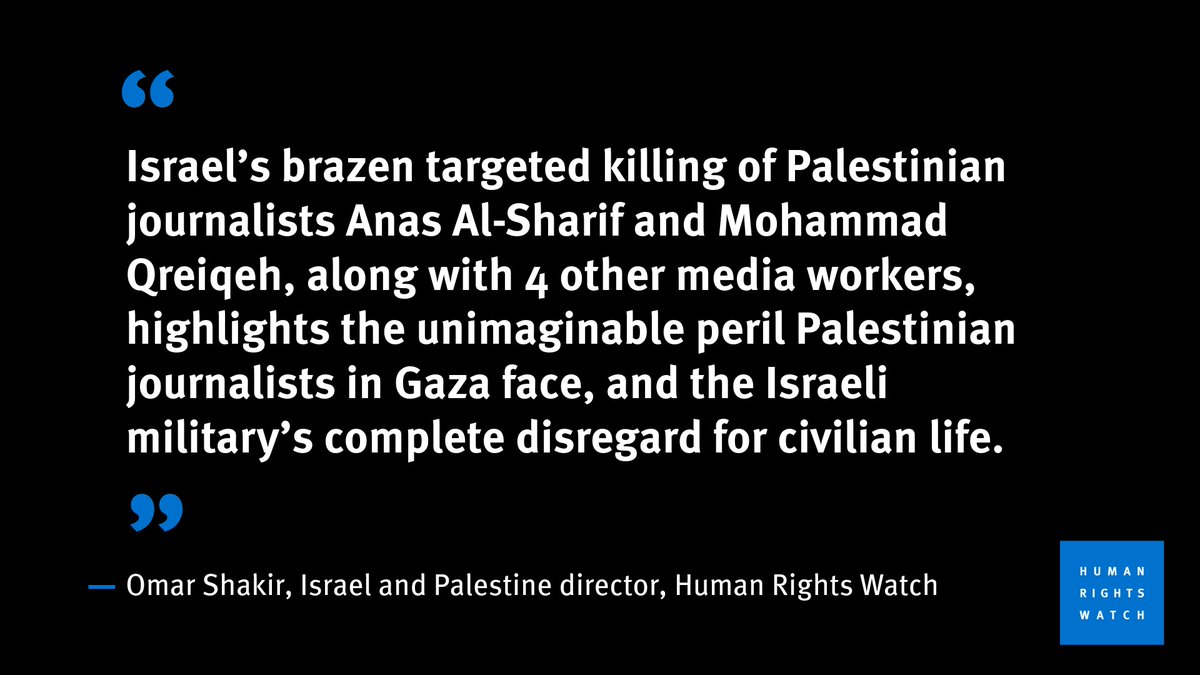 Journalists should never be a target.