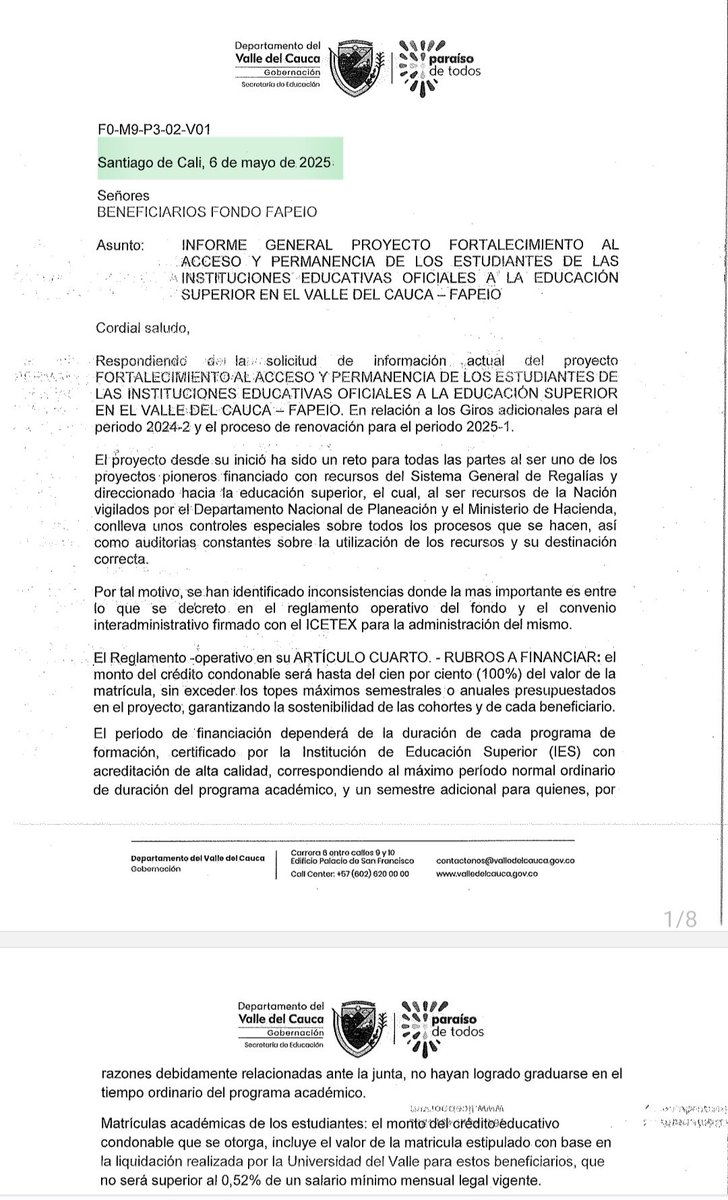 pueseraysoy's tweet photo. El último documento oficial que se nos fue remitido está fechado a 6 de mayo del 2025, donde decían que ése mismo mes estarían los recursos a nuestra disposición, a hoy 11 de agosto del 2025, ése dinero no está en la cuenta de ninguno de los beneficiarios. #DenunciaCiudadana https://t.co/DNe2OBa0lI