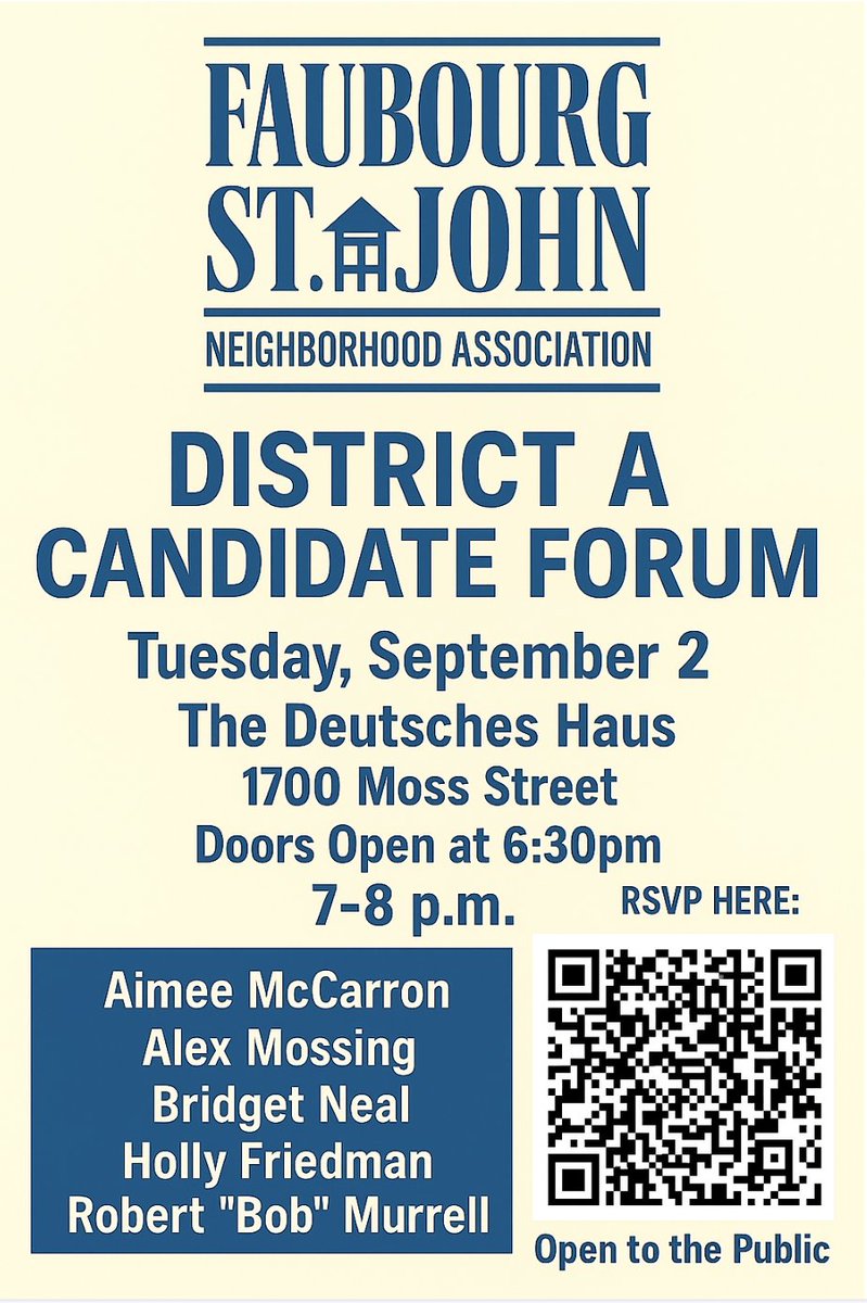 Faubourg St. John Neighborhood Association tweet media