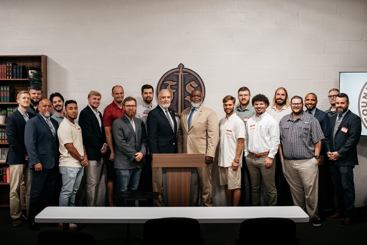 Tom Ascol @tomascol (@tomascol) on Twitter photo This is most of the inaugural class of elder-qualified, church-recommended men of <a href="/FoundersSem/">Founders Seminary</a>. Pray for them, that the Lord will grant them
Sharp minds
Warm hearts
Steel spines This is most of the inaugural class of elder-qualified, church-recommended men of <a href="/FoundersSem/">Founders Seminary</a>. Pray for them, that the Lord will grant them
Sharp minds
Warm hearts
Steel spines