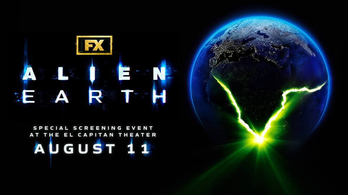 Disneyfan9523's tweet photo. I'm Here At The El Capitan Theatre In Hollywood Getting Ready To Attend A Special D23 Event Called FX’s Alien: Earth D23 Fan Event And Sneak Peek At The El Capitan Theatre. #D23 #D23GoldMember #ElCapitanTheatre #D23Events #AlienEarth #Alien #FXNetworks #Hulu #Disney https://t.co/BGFYfVyVQi