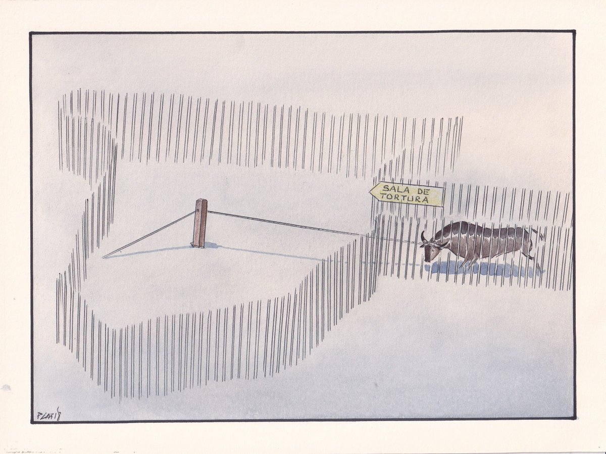 Mi viñeta.
Me entristeció mucho dibujar algo así.