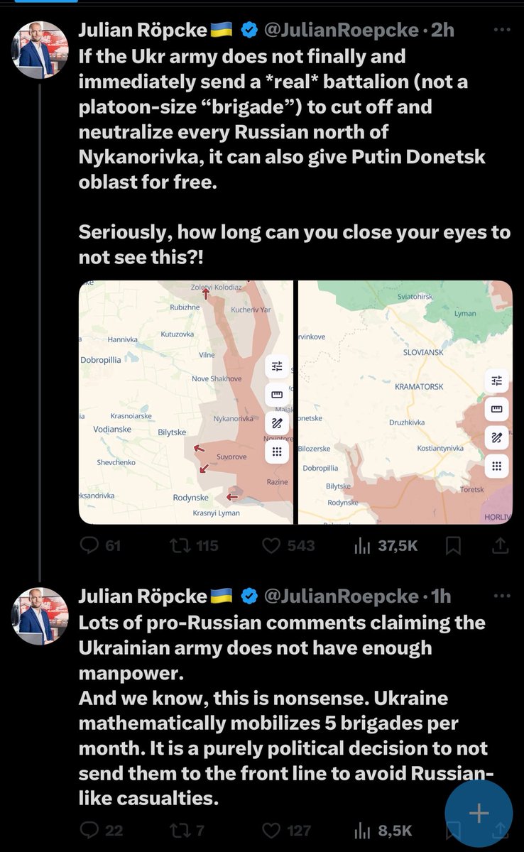 Wo sind denn nur die ganzen Elite-Einheiten, obwohl mathematisch gesehen mehr als genug Volodymyrs bussifiziert wurden?

Nutzt Putin jetzt sogar Mathematik als Waffe?

Ich frage für meinen Freund, <a href="/JulianRoepcke/">Julian Röpcke🇺🇦</a>