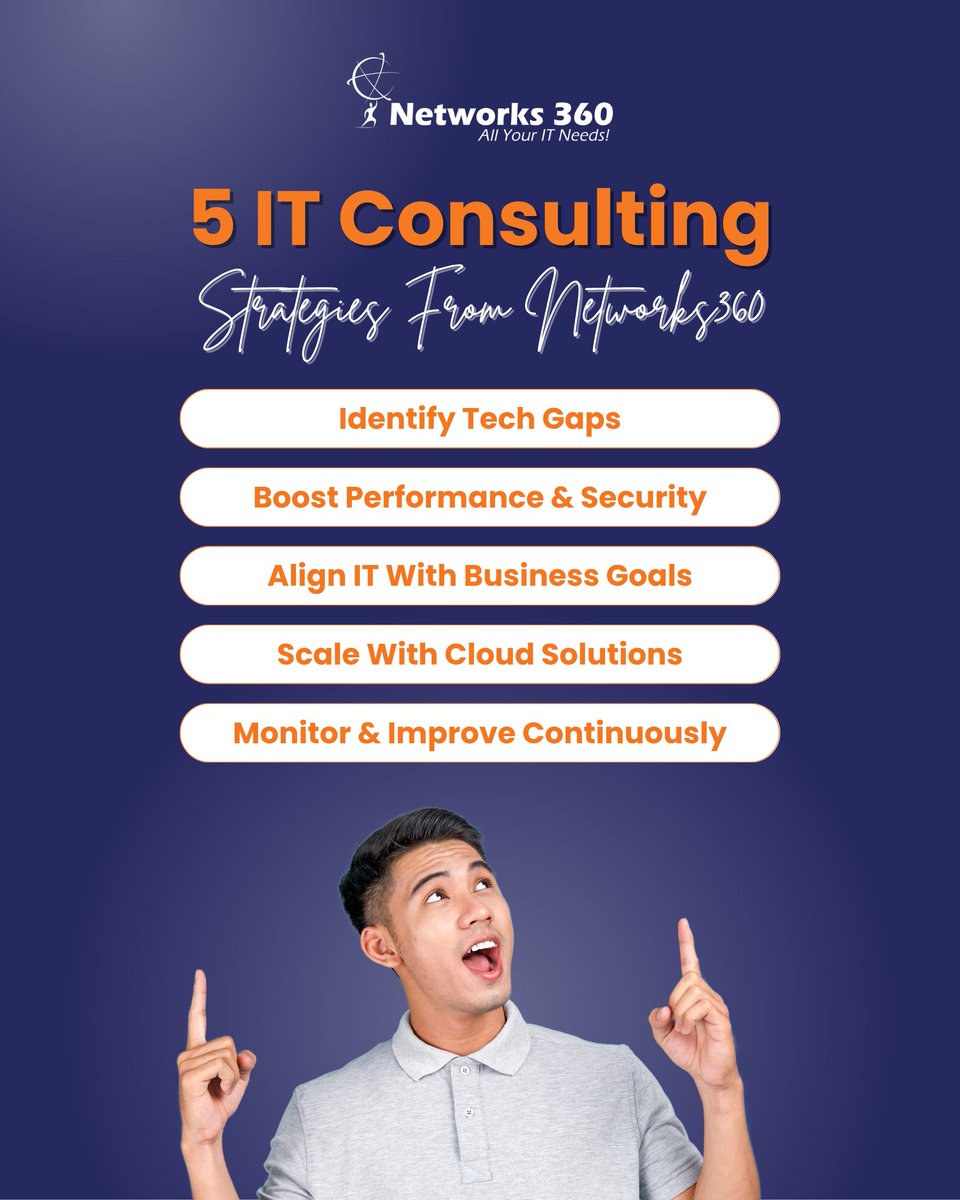 𝐘𝐨𝐮𝐫 𝐛𝐮𝐬𝐢𝐧𝐞𝐬𝐬 𝐢𝐬 𝐨𝐧𝐥𝐲 𝐚𝐬 𝐬𝐭𝐫𝐨𝐧𝐠 𝐚𝐬 𝐭𝐡𝐞 𝐭𝐞𝐜𝐡𝐧𝐨𝐥𝐨𝐠𝐲 𝐛𝐞𝐡𝐢𝐧𝐝 𝐢𝐭.

📲 Call us: (832) 740-4444
🌐 Visit: networks360.net

#Networks360 #ITConsulting #BusinessIT #Digital #TechSupport #ITStrategy #CyberSecurity #ITExperts