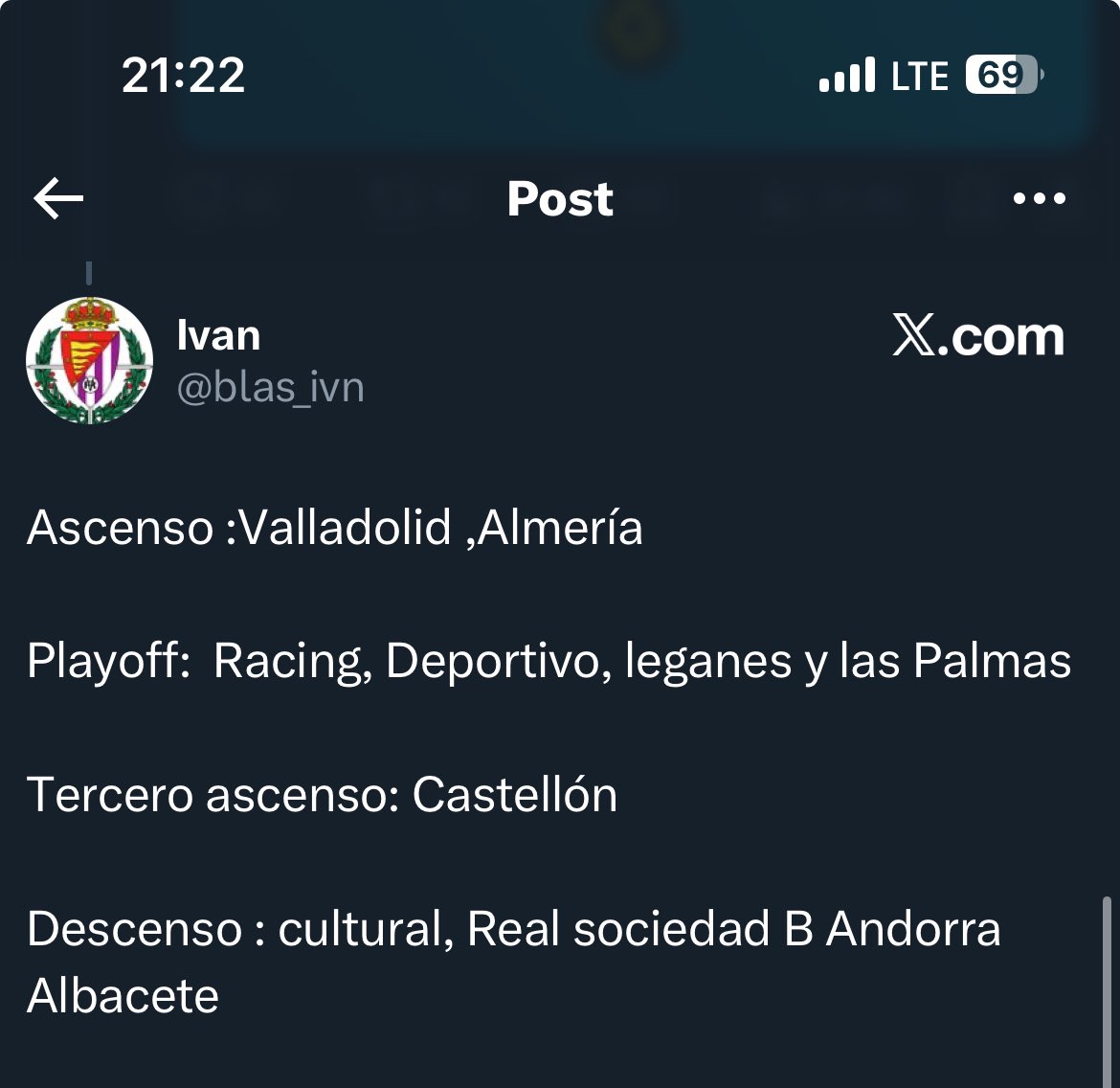 Semargar1991's tweet photo. Pero esto que es? JAJAJAAJA 

Le ha faltado decir que el Eibar entra en Champions. https://t.co/PtreE8tz0r