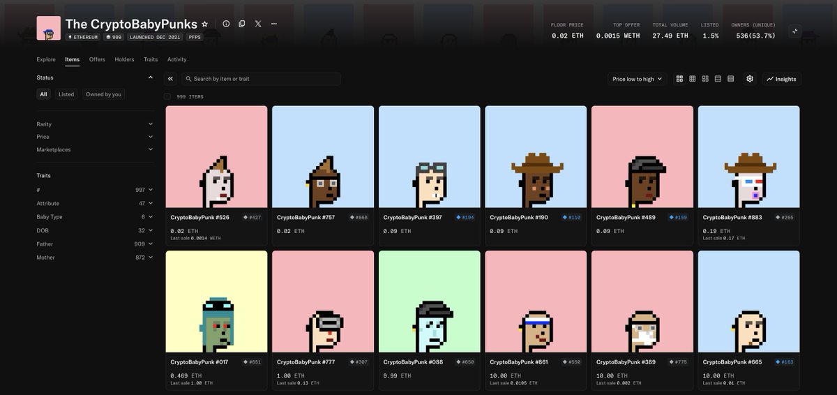 CryptoBabyPunks 🍼 tweet media