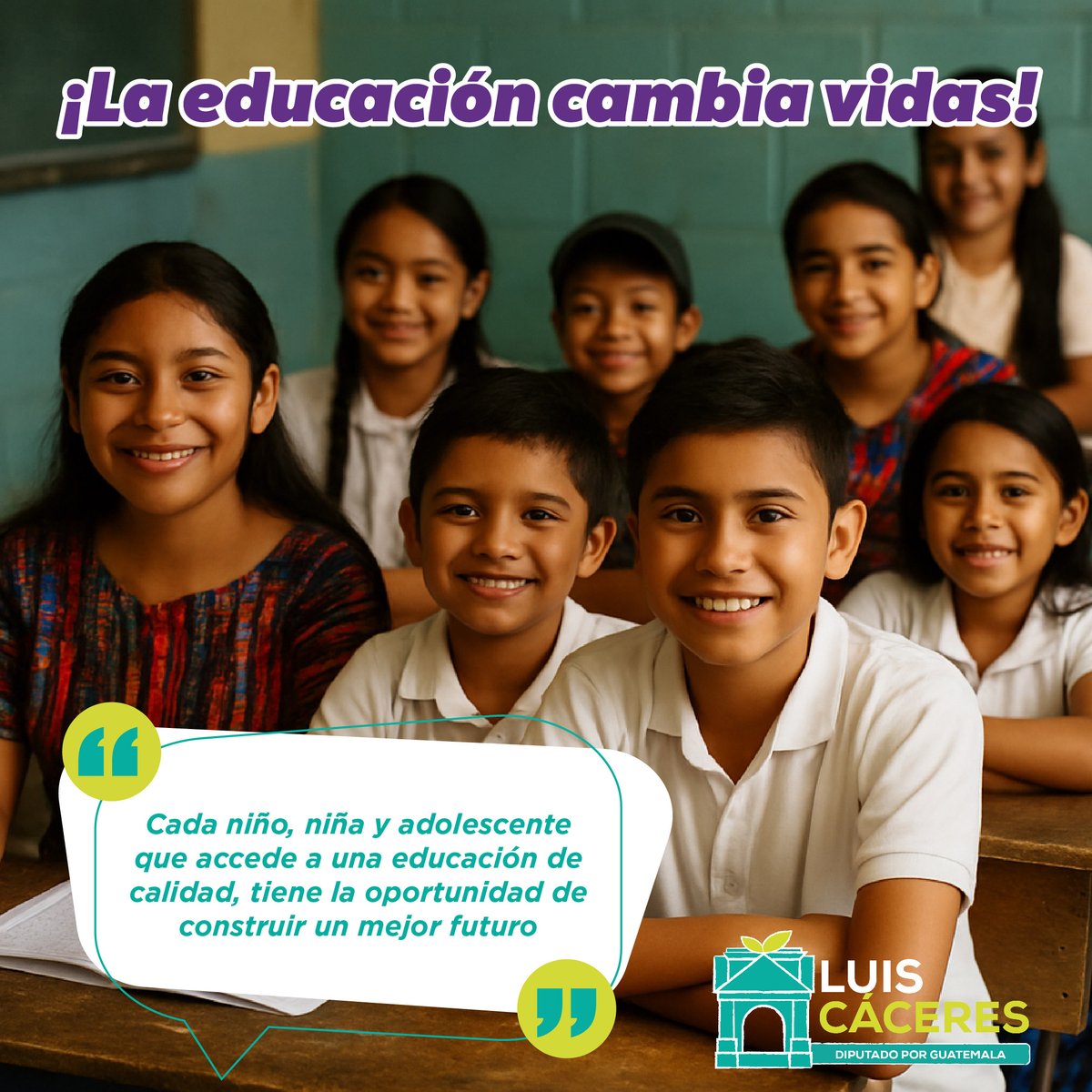 luicacerg's tweet image. Cada niño que accede a una educación de calidad tiene la oportunidad de construir un mejor futuro. Invertir en educación es invertir en esperanza, igualdad y desarrollo para Guatemala.

#EducaciónParaTodos #FuturoConEsperanza #GuatemalaEducada