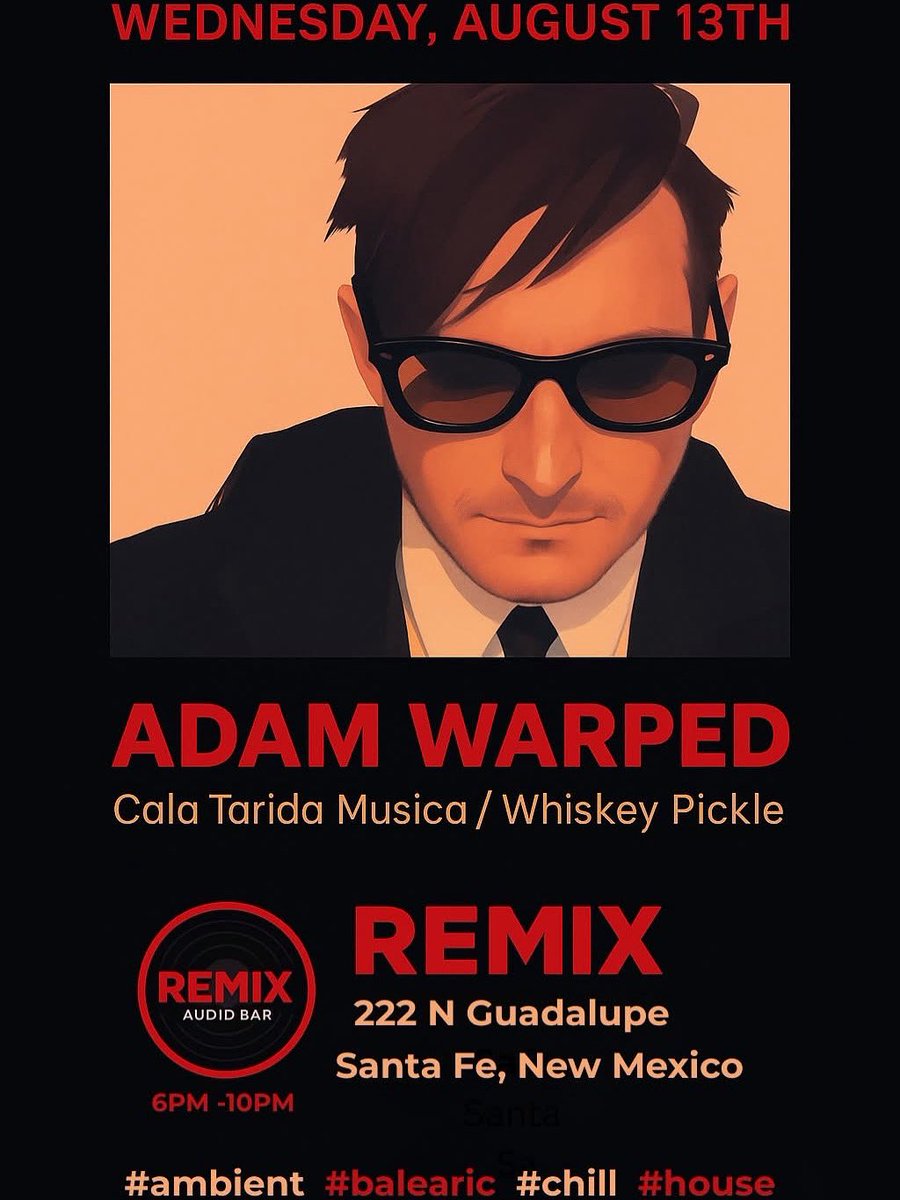 Wednesday i’m back on the wheels of steel in Santa Fe spinning the platters that matter!