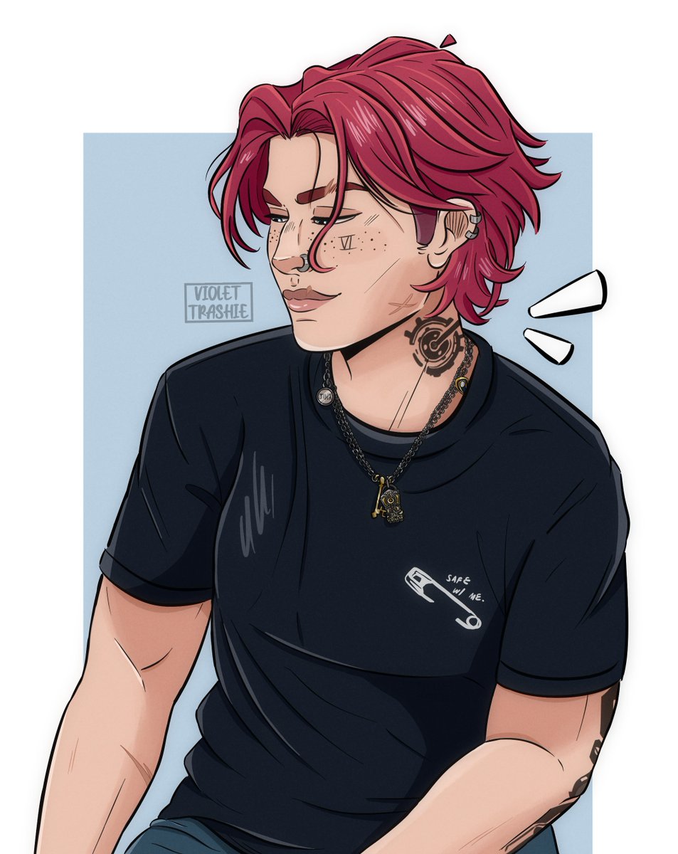 Violetrashie's tweet photo. had to do it 🫡 emma d'arcy give me such vi energy (also wanted to draw vi with this hairstyle ngl ✌) https://t.co/D4FKI1Jl3Q