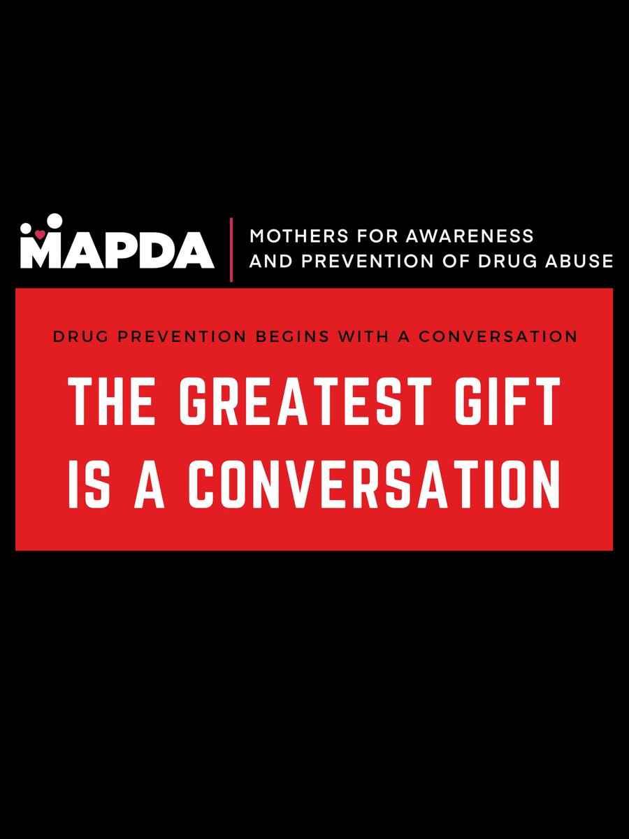 MAPDA_mom's tweet photo. Prevention starts with a talk. One conversation about the dangers of opioids, fentanyl, and counterfeit pills can change and even save a life.

Start today. Break the silence. Protect the ones you love. ❤️

#TheGreatestGiftIsAConversation #MAPDA #FentanylPrevention #OpioidAwareness #EndOverdose #DrugPrevention