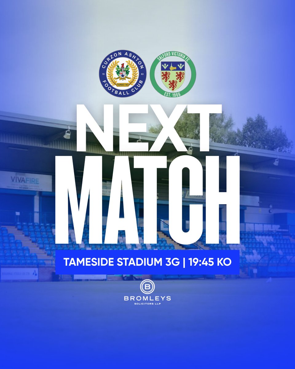 🔜 Salford Victoria 

📆 Wednesday 13th August
⏰ 19:45
📍 Tameside Stadium 3G

#UTN | #TheNash