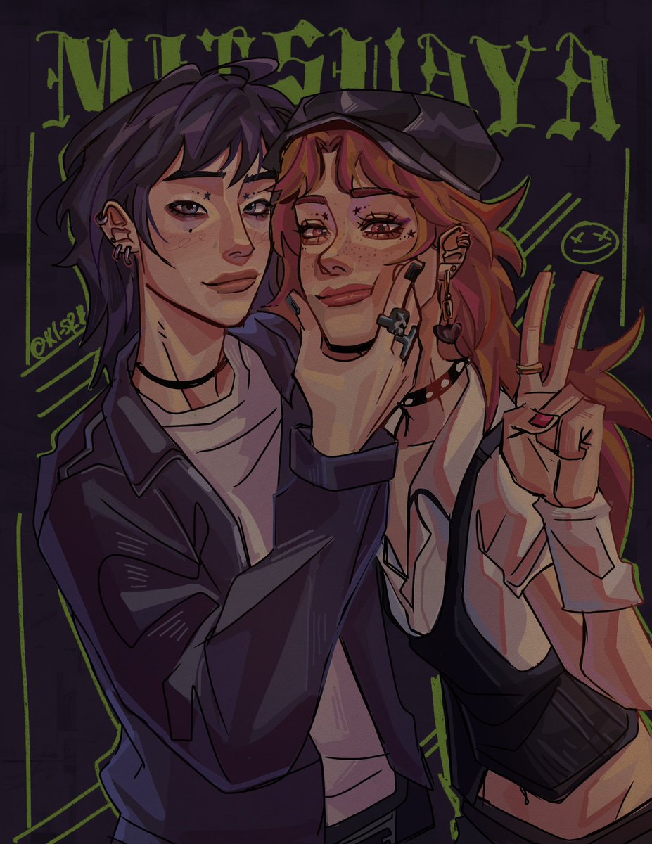 Matching makeup ✨#greenyuri #mitsuaya