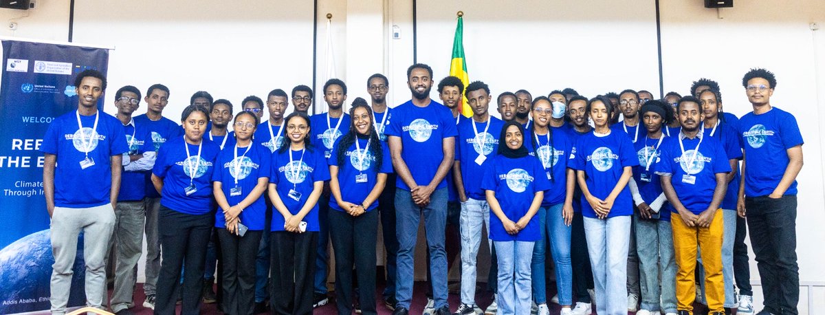 UN OICT (@un_oict) on Twitter photo #RebootTheEarth Ethiopia kicked off in Addis Ababa 🇪🇹!
Young innovators used #AI to reimagine climate resilience & agriculture!
Stay tuned for winners… next stop: Morocco!💡
Thanks to our partners: <a href="/FAOeagriculture/">FAO e-Agriculture</a> , <a href="/FAOInnovation/">FAO Innovation</a>, @Salesforce, <a href="/eyea_et/">Ethiopian Youth Entrepreneurs Association (EYEA)</a> & <a href="/MinistryofInno2/">Ministry of Innovation and technology Ethiopia</a>! #RebootTheEarth Ethiopia kicked off in Addis Ababa 🇪🇹!
Young innovators used #AI to reimagine climate resilience & agriculture!
Stay tuned for winners… next stop: Morocco!💡
Thanks to our partners: <a href="/FAOeagriculture/">FAO e-Agriculture</a> , <a href="/FAOInnovation/">FAO Innovation</a>, @Salesforce, <a href="/eyea_et/">Ethiopian Youth Entrepreneurs Association (EYEA)</a> & <a href="/MinistryofInno2/">Ministry of Innovation and technology Ethiopia</a>!