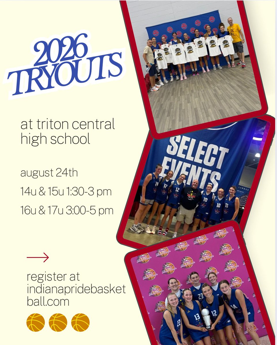 cbmeadow's tweet photo. 1st tryout in the books! Here is your next opportunity! @InPrideBBClub @InPrideAttack @INPrideXtreme @inpridexplosion @coachroncarter @CoachTRail @CoachMikeDuke @bap2992 @SelectEventsBB @TFNsRun4Roses @girls_heartland @CertifiedBball @coachbeckett @PGHIndiana https://t.co/GW7KvAHN10