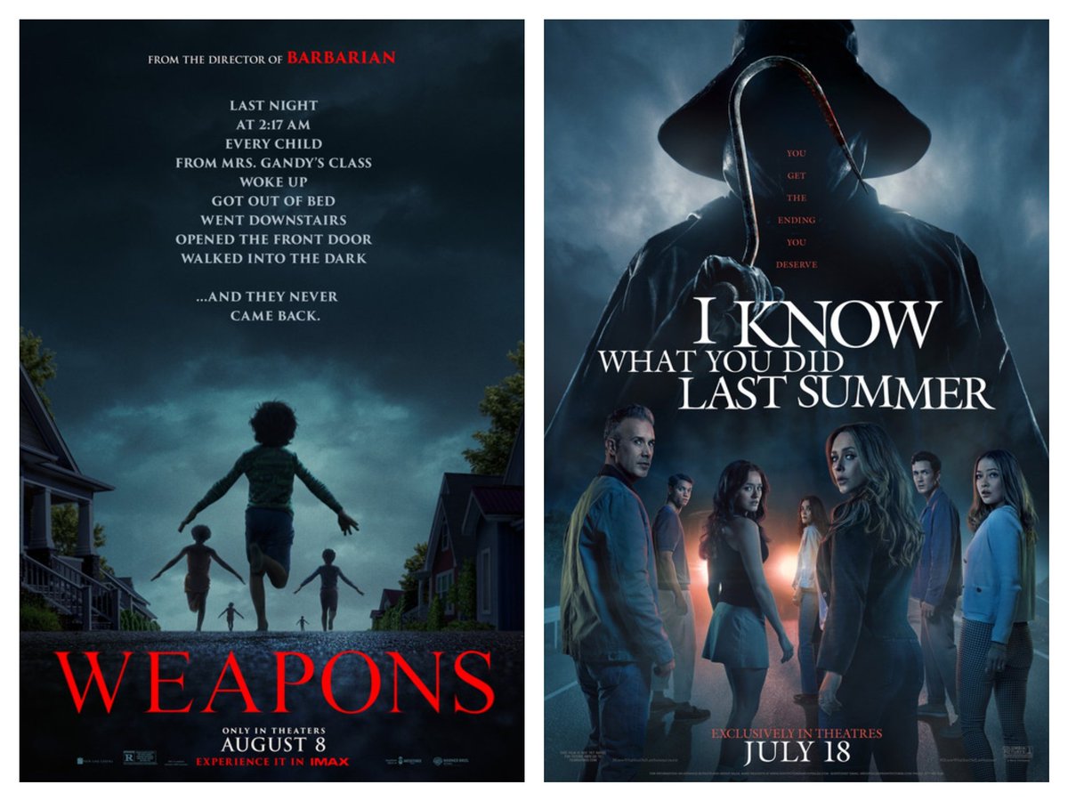 The new horror thriller "WEAPONS" paired up with "I KNOW WHAT YOU DID LAST SUMMER" starts Friday <a href="/stardustdrivein/">Stardust Drive-In</a> 

Tickets on sale NOW at stardustdrivein.com