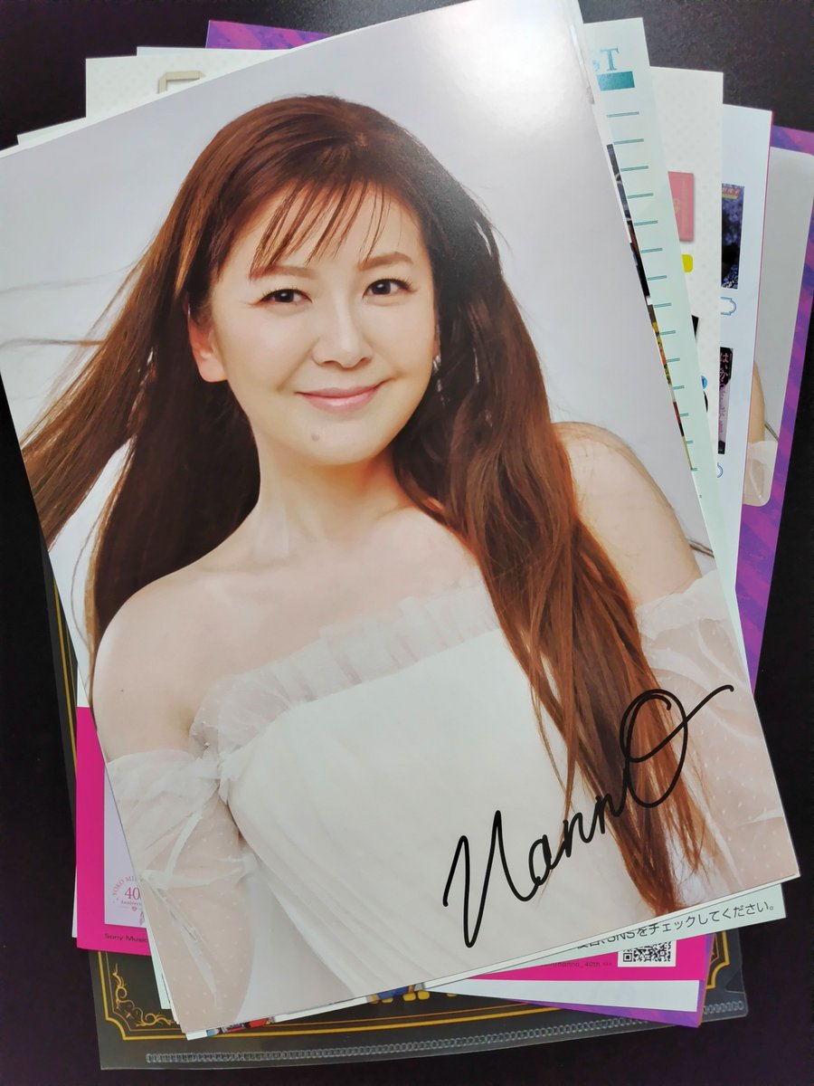南野陽子 さん40周年コンサートのパンフレット、冊子ではなく中身が1枚