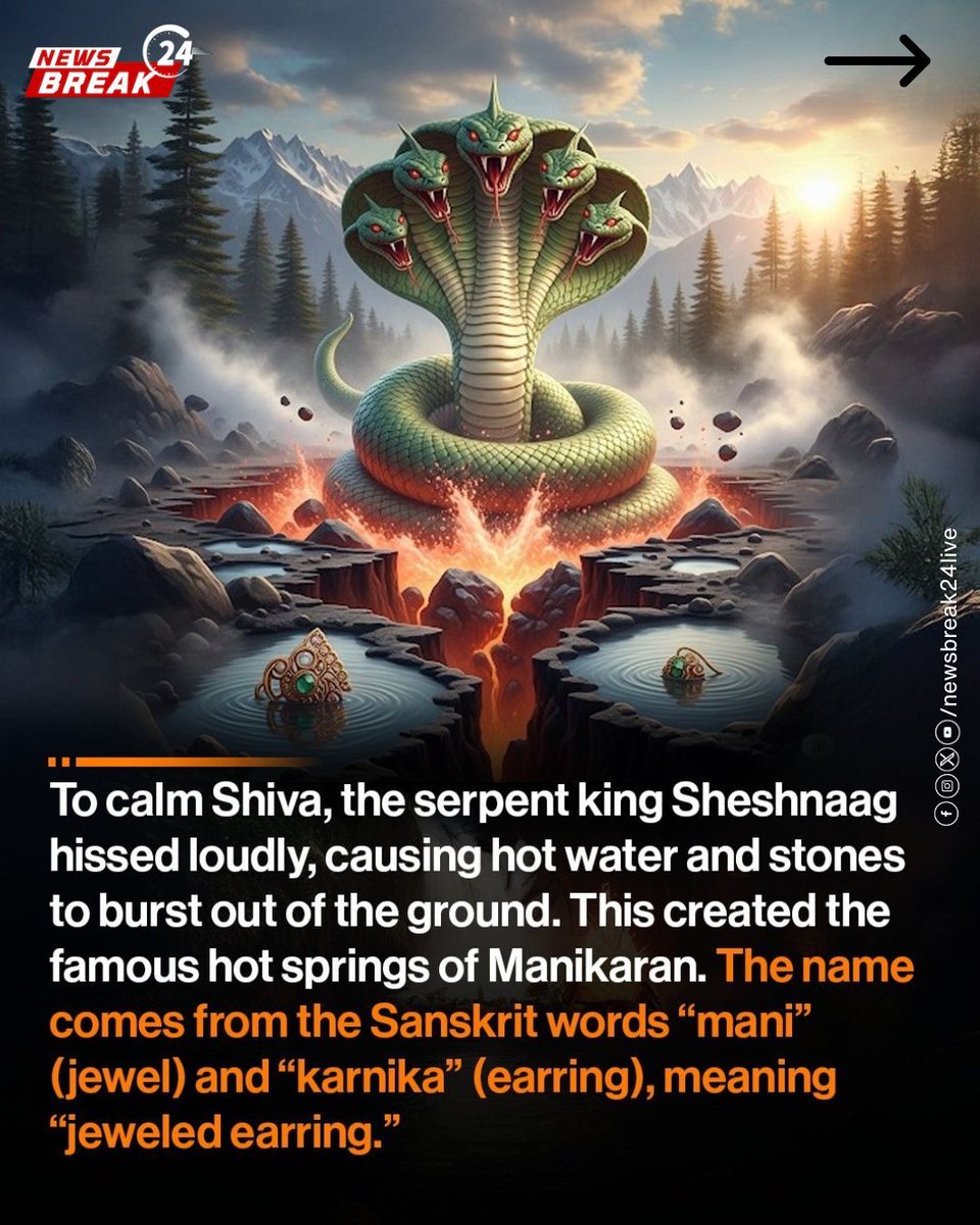 NewsBreak24Live's tweet image. Manikaran in Himachal Pradesh blends spirituality with natural beauty, its hot springs drawing pilgrims and travelers alike.
.
.
.
.
#Manikaran #HimachalPradesh #HotSprings #IncredibleIndia #TravelDiaries