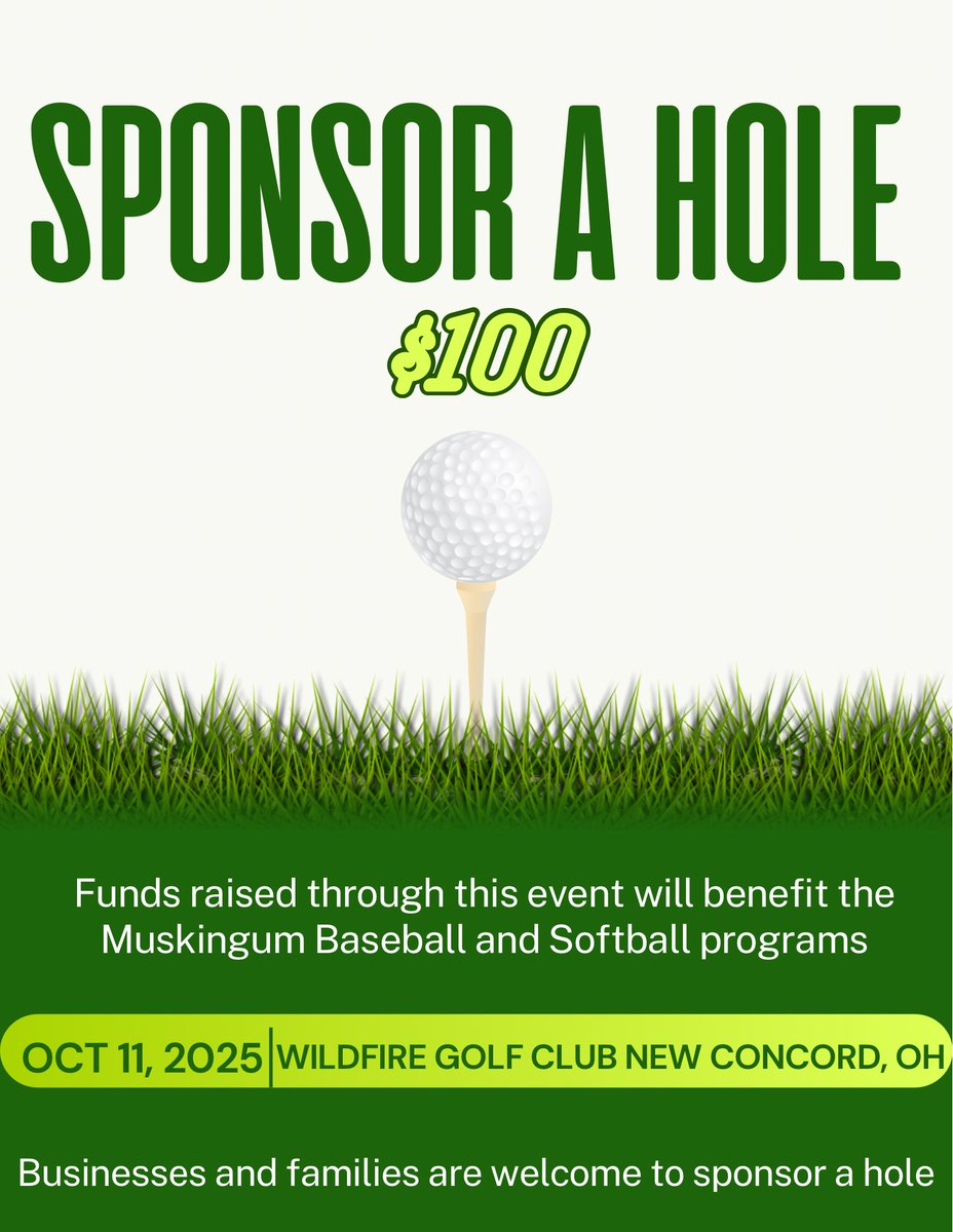 Muskingum Baseball (@muskiebaseball_) on Twitter photo 🚨Muskingum Baseball & Softball Golf Outing ⛳️🏌️⚾️🥎
🗓️October 11th
⏱️ 8:00am shotgun start
📍Wild Fire Golf Club
🏷️$80 for single ticket, $300 per foursome
🔗 advancement.muskingum.edu/register/hcgol…
Email jkrupar@muskingum.edu with any questions!
#DefendTheM #FishBall #SkieBags 🚨Muskingum Baseball & Softball Golf Outing ⛳️🏌️⚾️🥎
🗓️October 11th
⏱️ 8:00am shotgun start
📍Wild Fire Golf Club
🏷️$80 for single ticket, $300 per foursome
🔗 advancement.muskingum.edu/register/hcgol…
Email jkrupar@muskingum.edu with any questions!
#DefendTheM #FishBall #SkieBags
