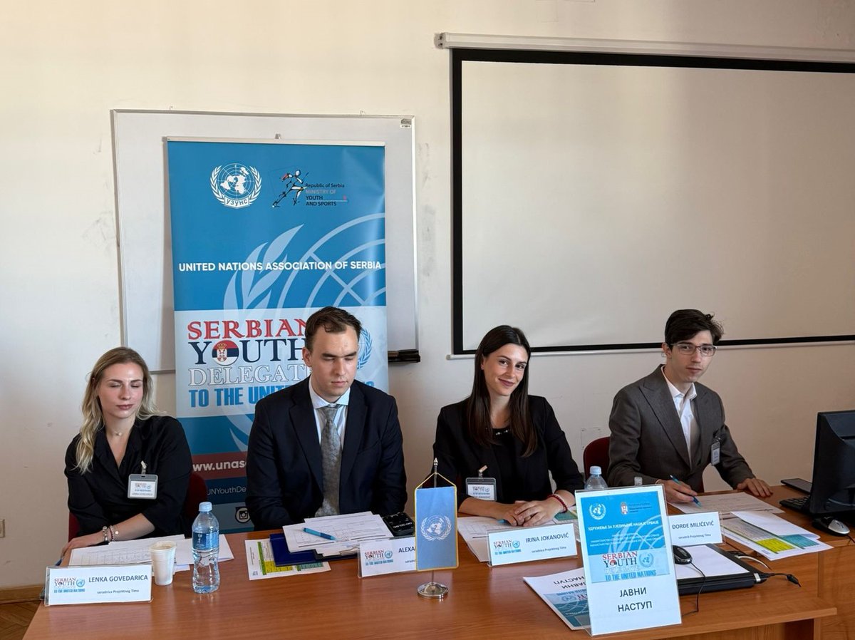 YouthDelegateRS's tweet photo. Uspešno je organizovano 01. avgusta testiranje najboljih aplikanata. Hvala na posvećenosti članovima komisija za ocenjivanje poznavanja sistema UN, omladinske politike i javnog nastupa. Najuspešniji će imati intervju za finalni izbor Omladinskih delegata Srbije u UN 2025-26.🇷🇸🇺🇳 https://t.co/lyJUzQt9bI