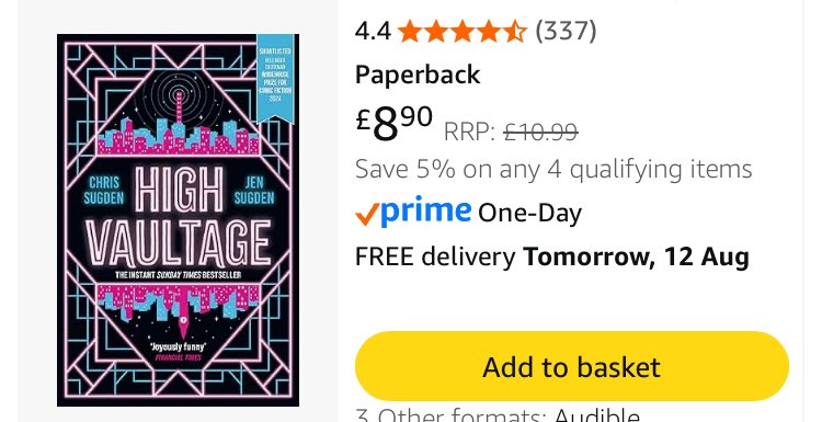 Our Wodehouse Prize Shortlisted comic Neo-Victorian detective novel is available for under £9 on Am*zon if you’ve been holding out for a bargain! Better value than TWO SLICES OF CAKE from Mrs Pomligan’s!