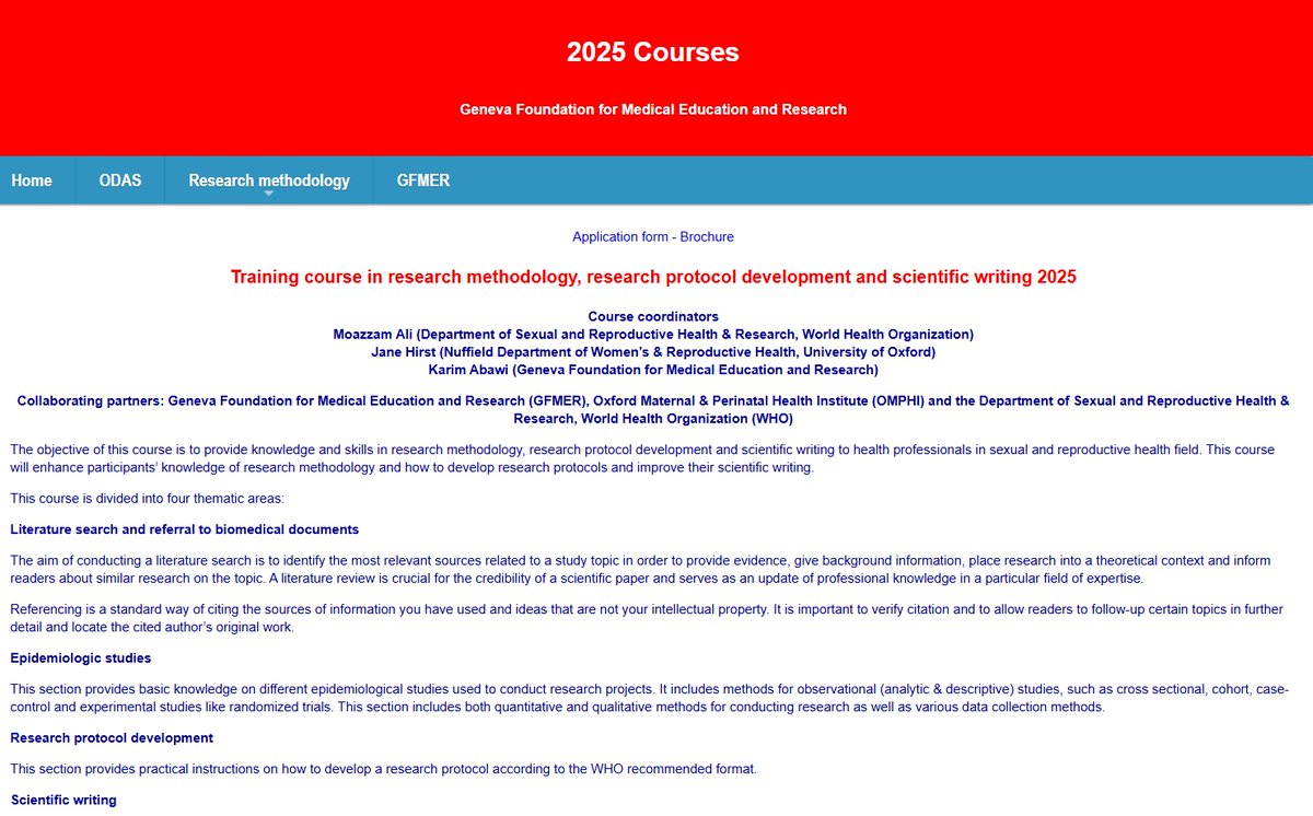 GFMER online training course in research methodology, research protocol development and scientific writing (RM 2025) - mailchi.mp/1c2c8bd86a64/r…
