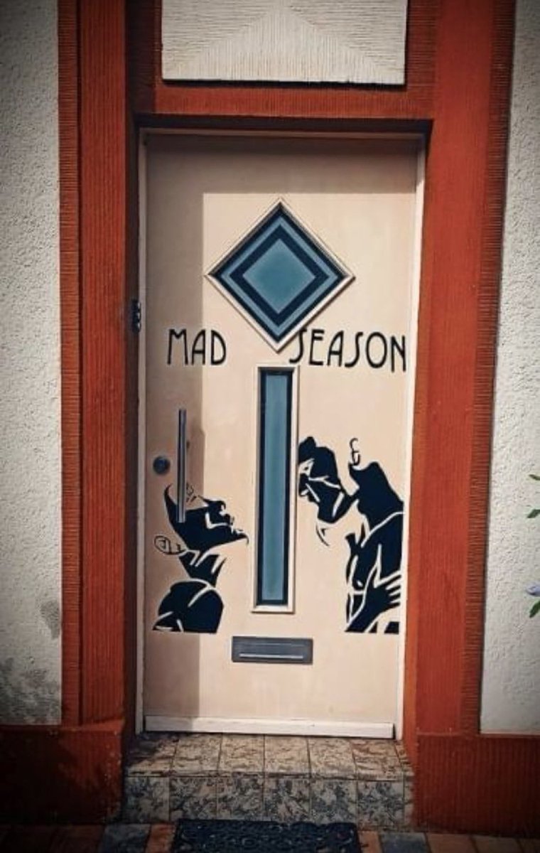 AiCLayneStaley's tweet photo. “I love the Mad Season door. I wish I could walk through it back in time when Layne and Baker were still alive.

I miss them. I am so proud of what Barrett, Layne, Baker, and I accomplished in such a short time.

Mad Season for all seasons.”

Mike McCready https://t.co/uWltk93IeR