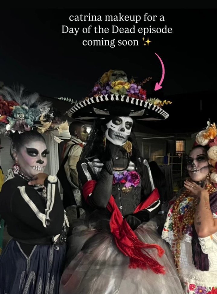 i am going to wait for the episode to air to speak on this, but this is the tourist side of dia de muertos that the government had to celebrate because james bond made up a carnival and tourists were getting upset. i need you all to know this is not what mexicans celebrate.