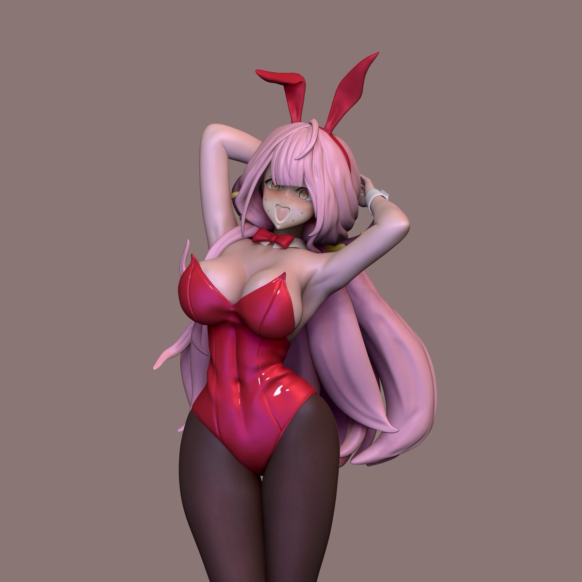 _Ain_pin_figure's tweet photo. [Done] 25.07.26~08.12  
Blue Archive Aru - My first self-taught 3D figure.  
I'm still not good enough, but I'm constantly working on it.
#3DSculpture #ZBrush #AnimationFigure #PanArtCultivation #BlueArchive #FigureCommission https://t.co/xjou9RX9uJ