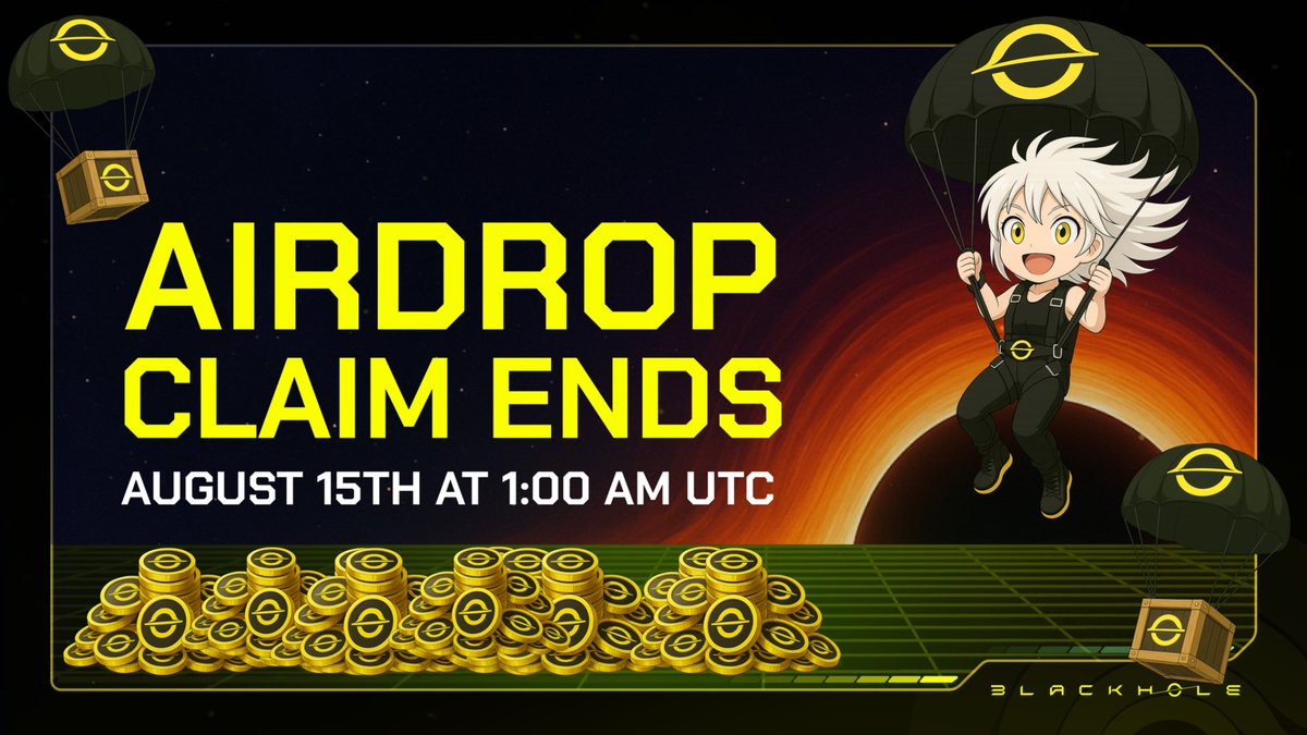 hashdrift's tweet photo. 🚨 $BLACK airdrop is rewarding active early users and stakers.

Blackhole is rewarding early community members with a fresh airdrop - built for early holders ⤵️

🔗 https://t.co/j2qDRjXQt2

Check if your wallet qualifies before unclaimed tokens go back to treasury!

#Ethereum #Binance #ETH