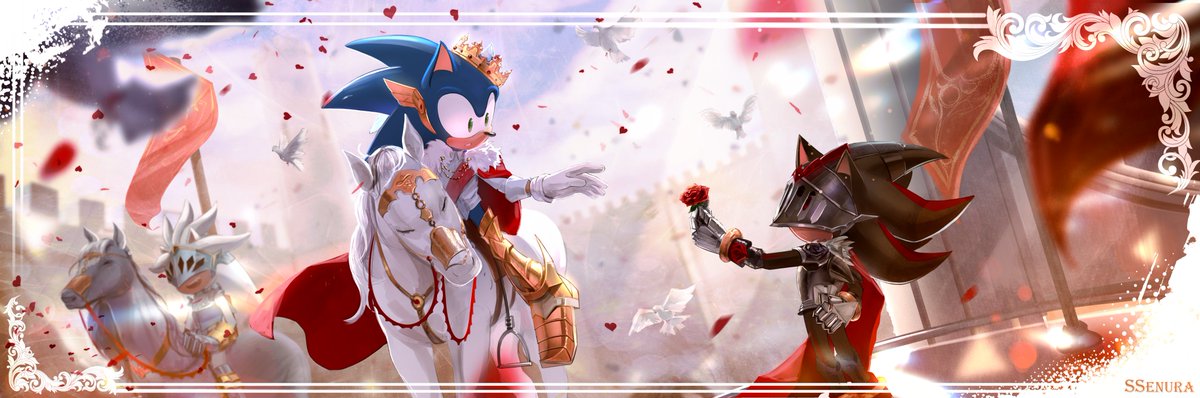 A huge thank you for 5K+! 💖💕💕Your support and encouragement inspire me to create new projects and ideas! I’m so happy I managed to finish this artwork for my comic "By My Side, Sir Lance". Love you all!
#SonicTheHedgehog #ShadowTheHedgehog #sonadow