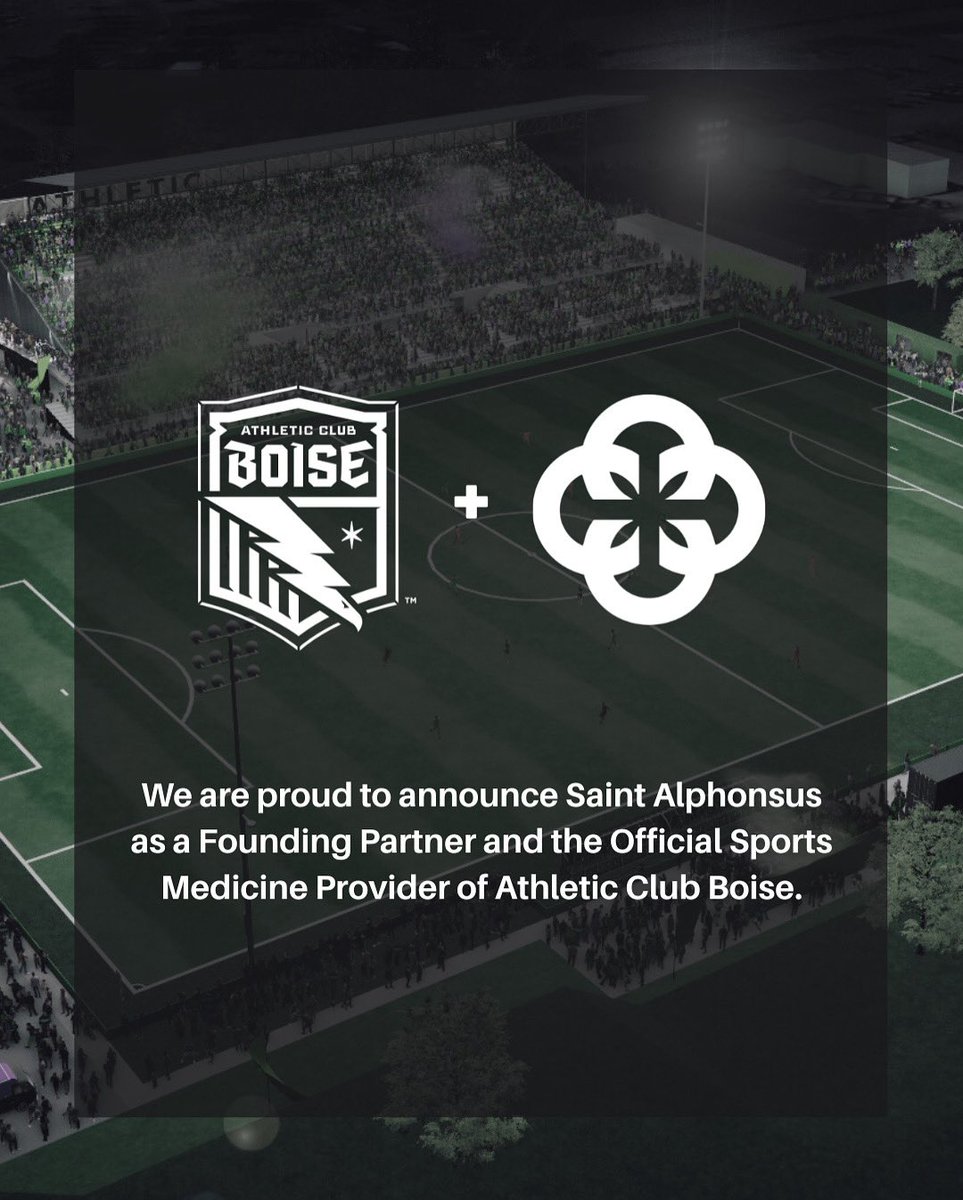 ac_boise's tweet photo. A Historic First Partner 🤩

We are excited to announce Saint Alphonsus as a Founding Partner and the Official Sports Medicine Provider of Athletic Club Boise! https://t.co/mdWmfLgm24