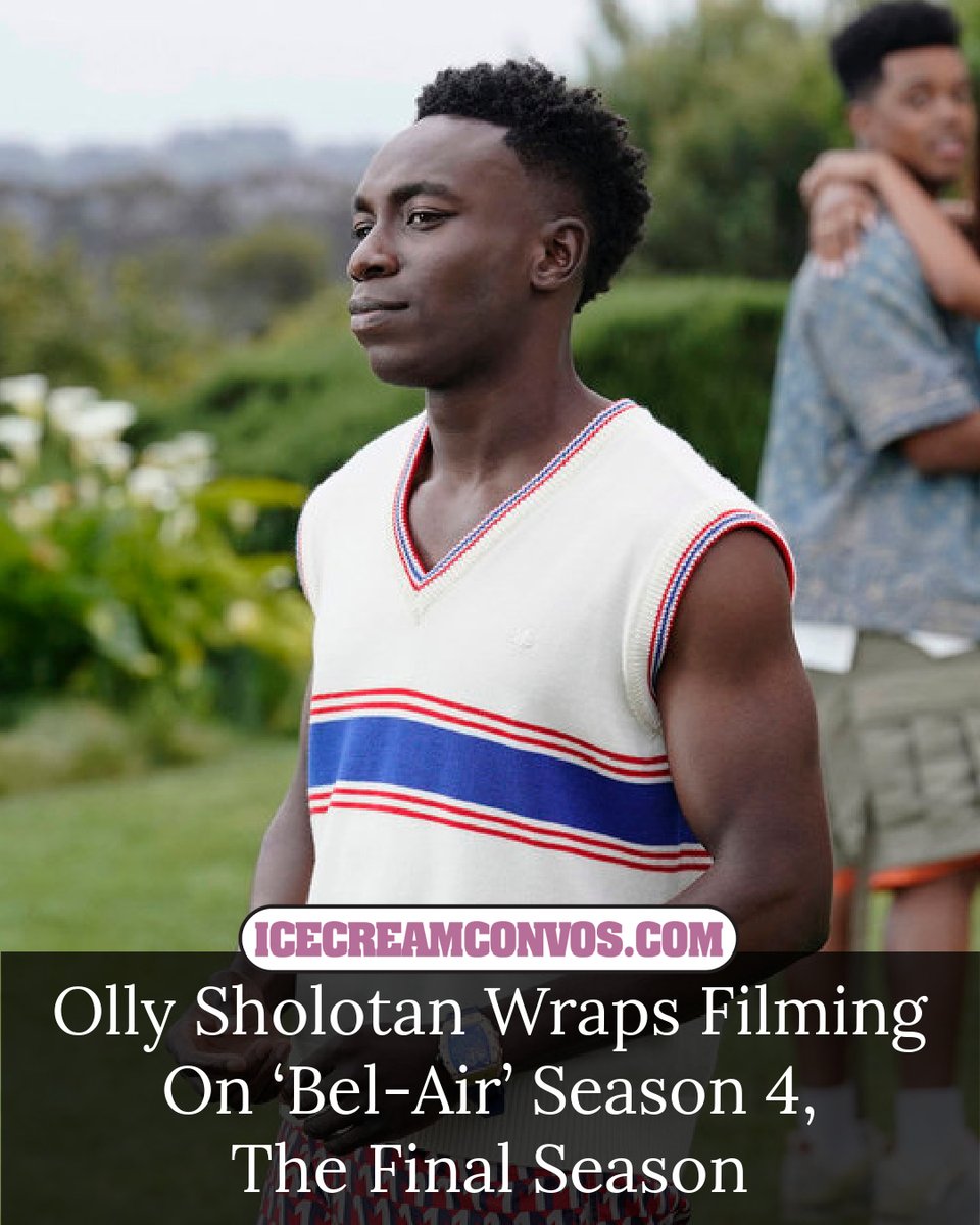 Olly Sholotan just wrapped filming the fourth and final season of “Bel-Air”… and his message to fans is all love. 🎥📺🖤🍦 wp.me/pfXyHC-1idB

Frens, are y’all ready to say goodbye to Carlton and the crew? 👀

#OllySholotan #BelAir #Peacock #TV #IceCreamConvos