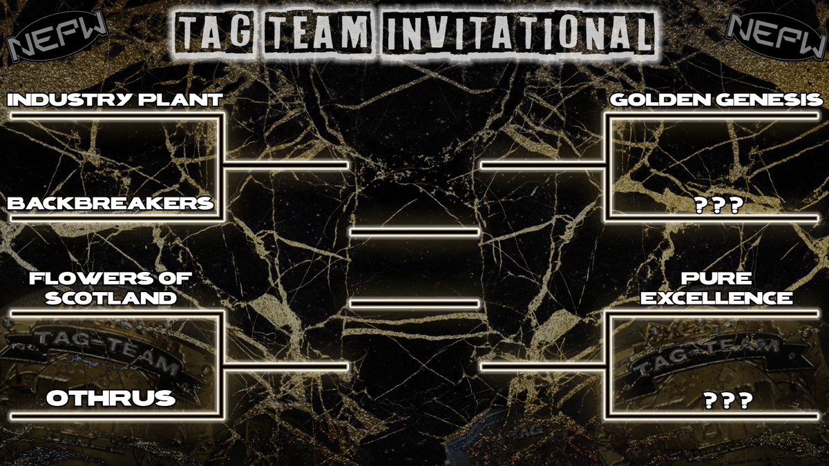 - TAG TEAM INVITATIONAL - 

Industry Plant will take on THE BACKBREAKERS TOMORROW on After Dark in the first round of this stacked tournament! 

2 SPOTS are STILL AVALABLE in the tournament, sign up below for a chance at NEPW Tag Team Gold!