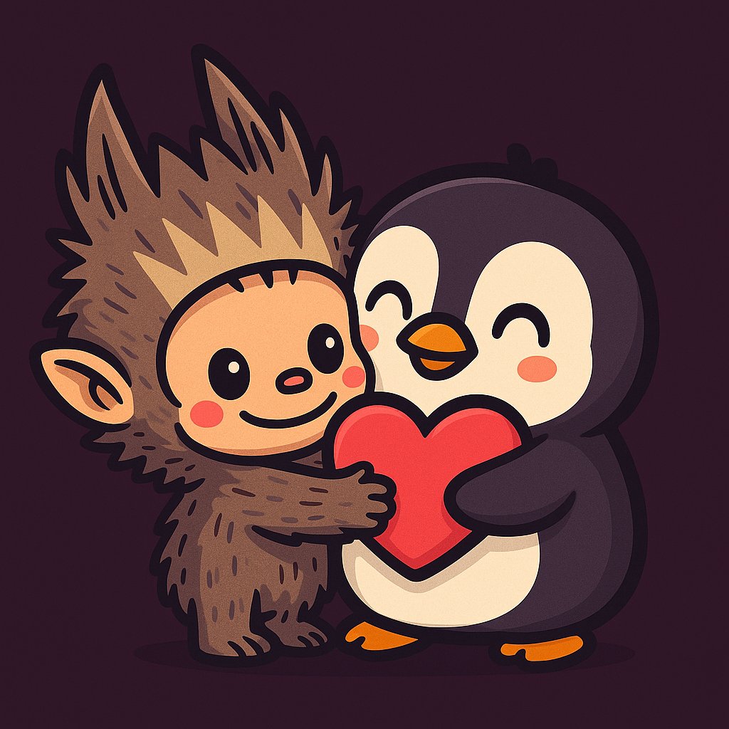 ASKI_love's tweet photo. 🚀 On the blockchain, even love has no borders ❤️❄️
ASKI 🐧 has a soft spot for LABUBUBU 🐻  .. no alliance, just pure admiration.
Because sometimes… respect is the strongest connection.

Hey @elonmusk, have you ever seen crypto this cute? 😉

#ASKI #LABUBUBU #Solana #ElonMusk https://t.co/xZ6yGXMHb5