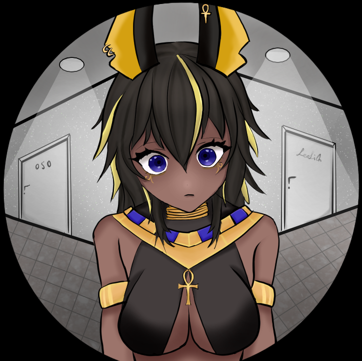 Ich bin fleißig am #Zeichen Üben. Heute haben wir im Stream ein Fanart für die Liebe <a href="/NaliaVT/">Nalia ☥ | 🇩🇪VTuber</a> gemacht. Was haltet ihr davon. Das war das erste mall das ich mich an einen Hintergrund Getraut habe. Doch die Perspektive war eine echte Herausforderung. 😅