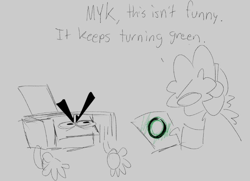 trying to figure out a printer mystery