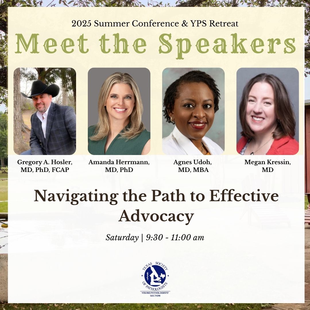 TexPathol's tweet image. Meet the speakers for Saturday&apos;s sessions at #YPSRetreat2025 
Only 5 days left to register online. Have you registered yet? 
‼️Register now - texpath.org/summer-retreat
#TexPath #PathX #PathTwitter