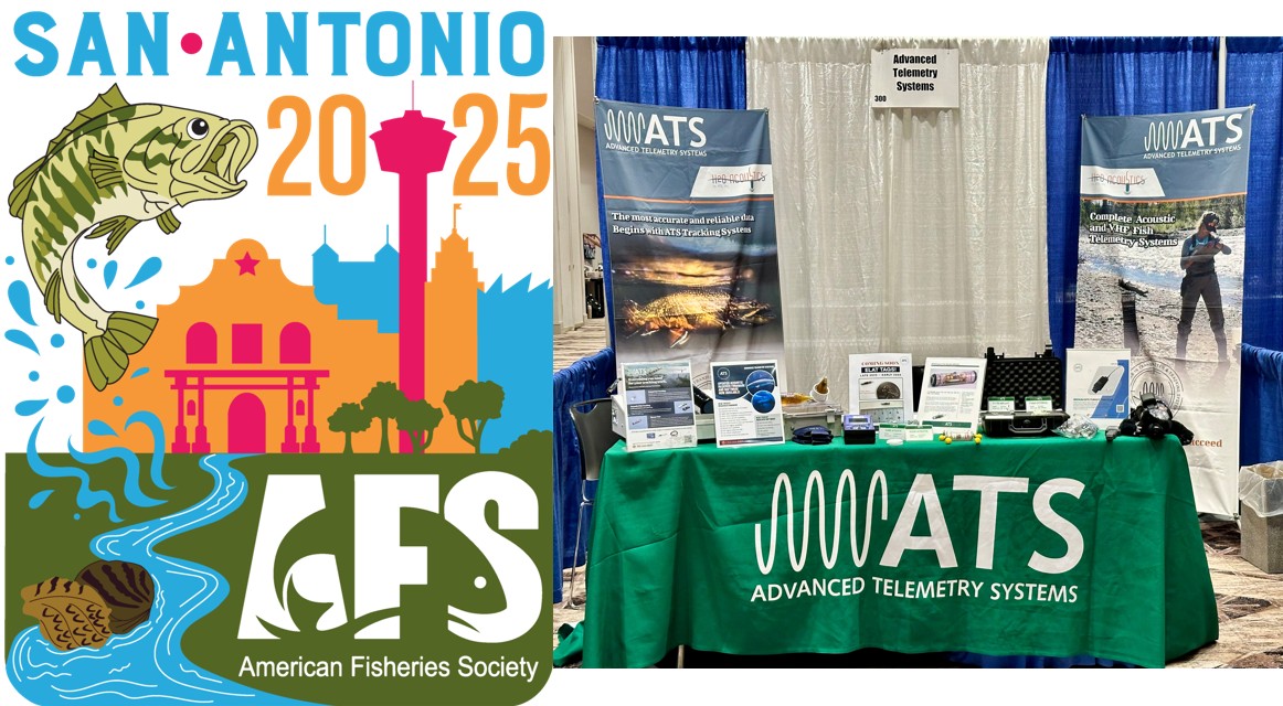 ATSTelemetry's tweet image. We are so excited for the AFS conference happening in San Antonio this week! Please stop by our booth and meet a couple of our engineers as well as our sales manager!
#afs #sanantonio #AFS2025 #telemetry #fishstudy #fishtracking