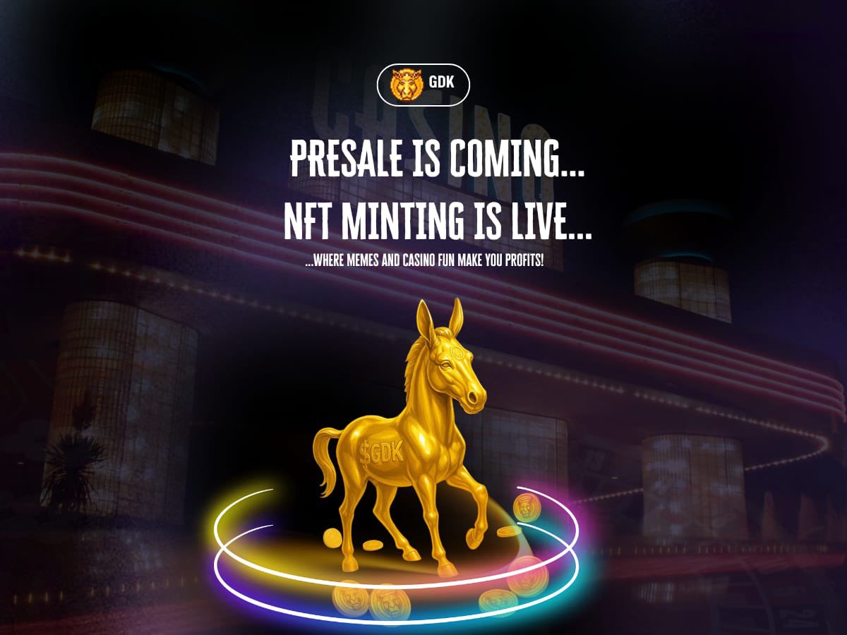 ATTENTION! ATTENTION!! ATTENTION!!!

The date for presale has be released 📢
But, before I tell you the date, Listen!

$GDK team is building a presale narrative that blends token launch hype with NFT-driven utility to create multiple entry points for early adopters. This is your