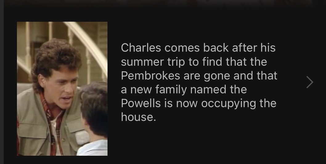 gotagopack's tweet photo. @robcesternino @Keev26 When Akiva said Charles in Charge had a different family in season 1, I wanted to see what that was about but I was not ready for the description of season 2, episode 1. And you already thought it was weird! https://t.co/EuY8QTlIbg