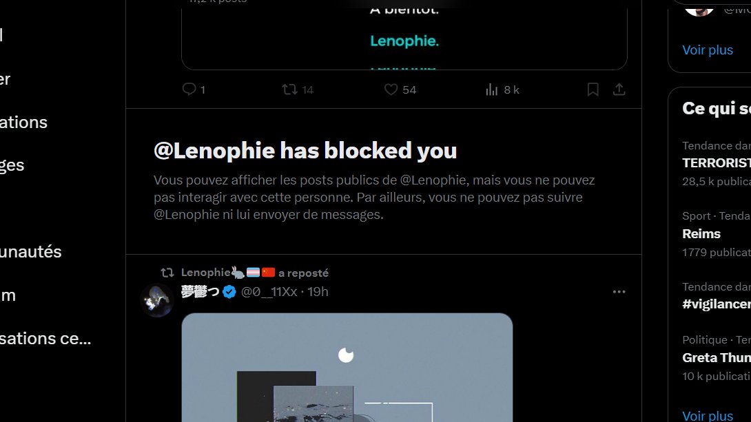 Petitspitz's tweet photo. Oh bah zut alors, un client de moins sur son twitter blue, ça c'est balot... https://t.co/BavyIUdRUn