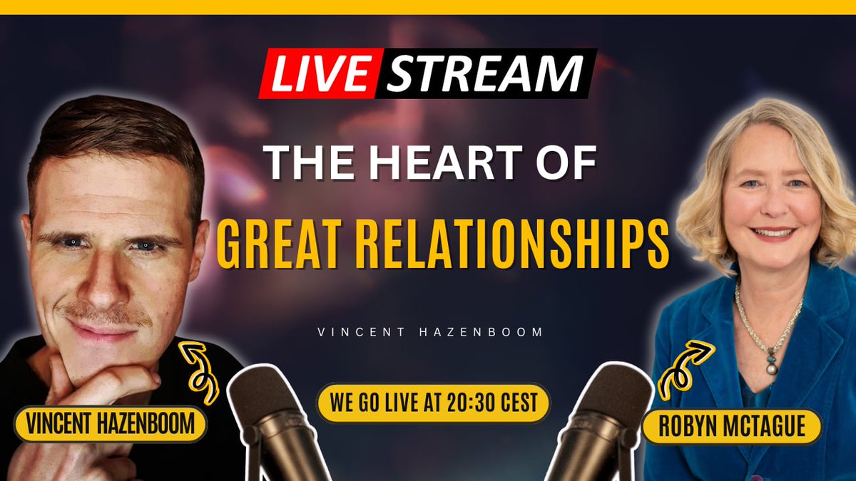 HowToHeartShow's tweet image. 🦁 Why do some relationships thrive while others fall apart?

Robyn McTague &amp;amp; I talk:

✔️ Masculine vs feminine energy
✔️ Breaking toxic patterns

📅 Live Today 20:30 CEST 👇

📺 youtube.com/channel/UCuZ8x…

#Relationships #PersonalGrowth #HowToHeartShow