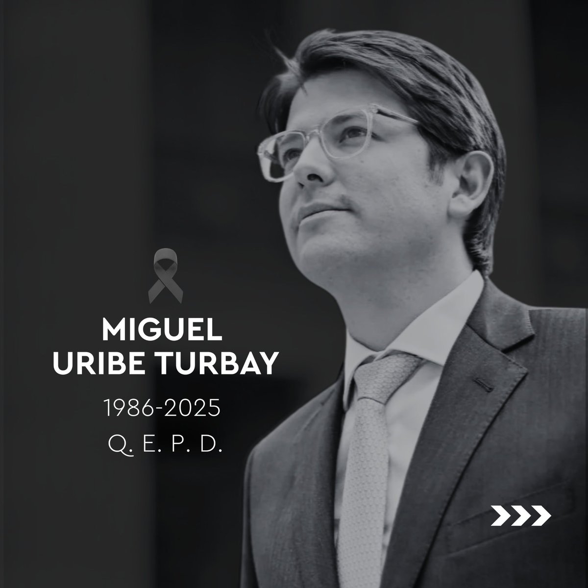 OrigenLiderazgo's tweet image. Honramos la memoria de @MiguelUribeT, extendemos nuestras condolencias a sus familiares y amigos, y acompañamos a María Carolina Hoyos y a Tomás Barreto, líderes de esta Comunidad.

Reafirmamos nuestro compromiso con una democracia donde la diferencia sea puente y no amenaza.