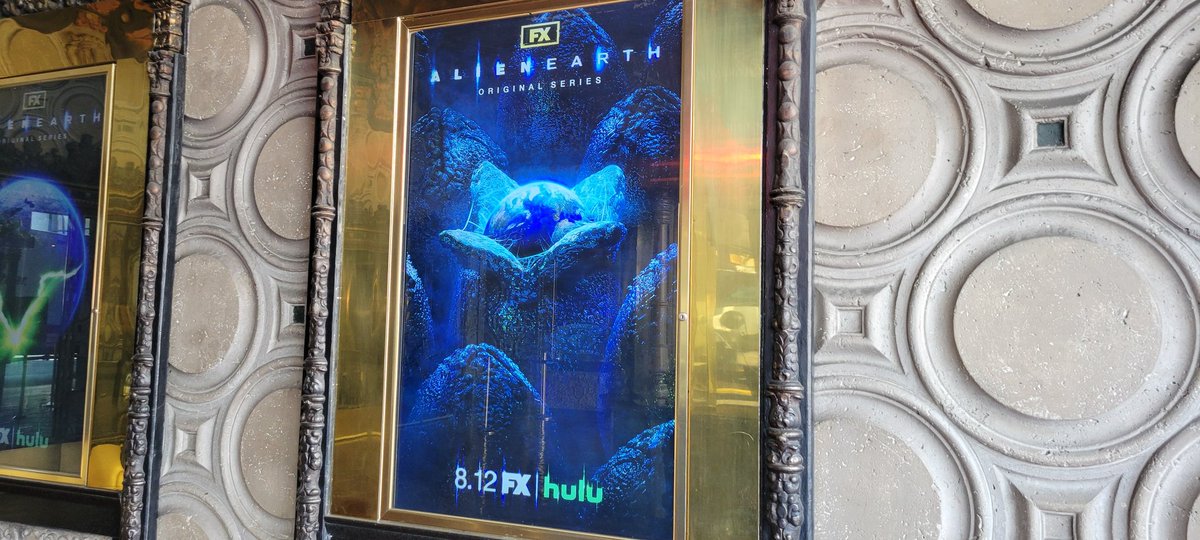 Disneyfan9523's tweet photo. I'm Here At The El Capitan Theatre In Hollywood Getting Ready To Attend A Special D23 Event Called FX’s Alien: Earth D23 Fan Event And Sneak Peek At The El Capitan Theatre. #D23 #D23GoldMember #ElCapitanTheatre #D23Events #AlienEarth #Alien #FXNetworks #Hulu #Disney https://t.co/BGFYfVyVQi