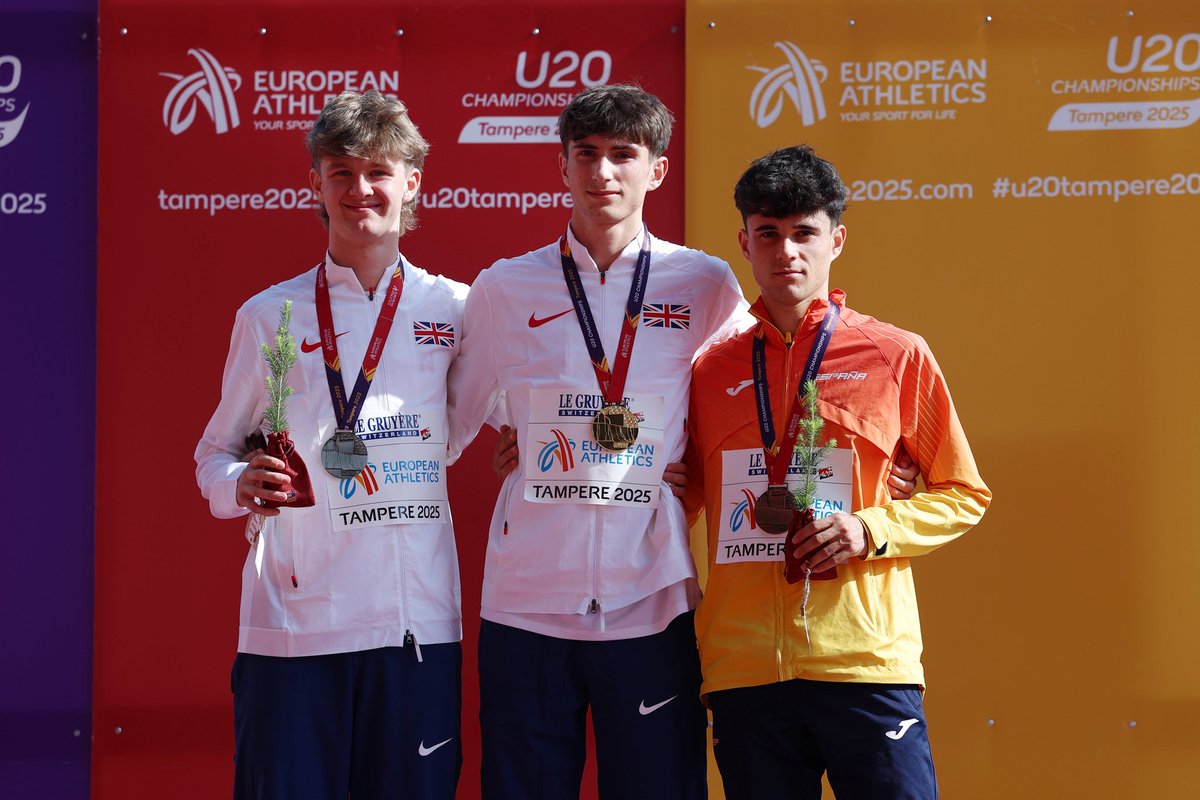 BritAthletics's tweet image. A weekend for the books in Tampere 📚

The @_Novuna Great Britain &amp;amp; Northern Ireland team finish second in the medal table at the European Under-20 Championships 🙌

#Tampere2025
