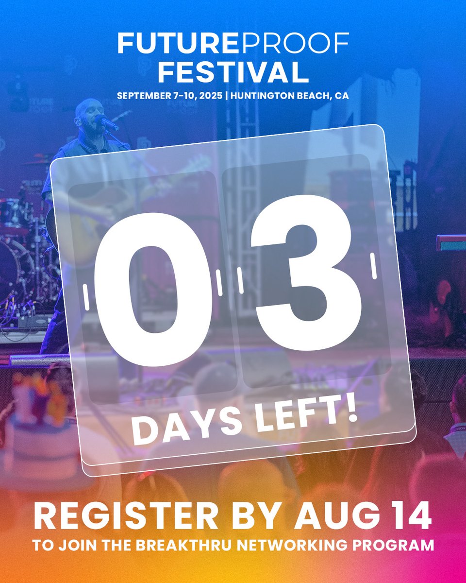 3 days until Breakthru Networking enrollment closes.

You’ll meet the right people, make the right moves, and hit the beach prepared.

Don’t leave it to chance. Complete your profile and plan your meetings now: hubs.li/Q03CcmVB0