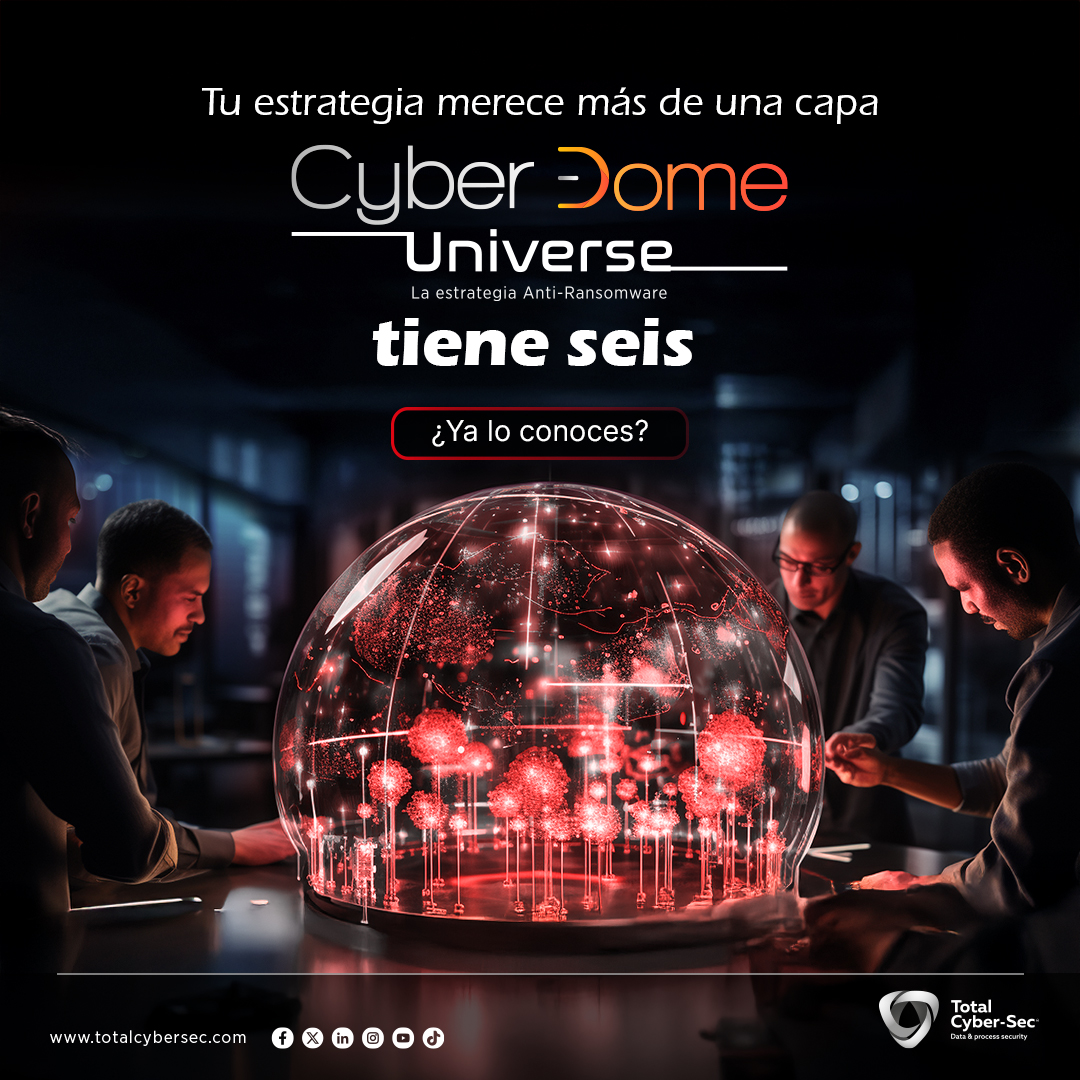 🎯 Las amenazas evolucionan. 
 ¿Lo ha hecho también tu #Estrategia de #Protección? 
#CyberDome #AntiRansomware integra 6 capas de defensa diseñadas para prevenir, contener y recuperarte de un ataque real. 
 🔗 Conoce nuestro servicio en: bit.ly/3Upm5Ka