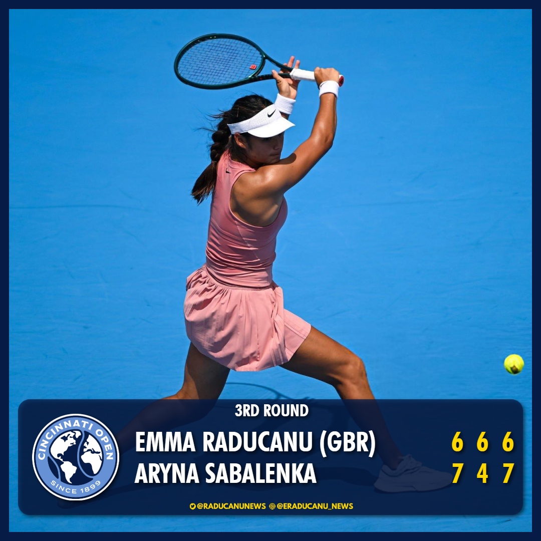 Emma, keep doing what you are doing and all of your fans are behind you every step of the way  🎾👊

Emma has shown again today that she will be up there competing for the big titles 🏆

Another match to be proud of 🫶